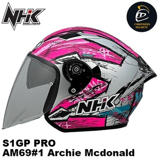 NHK S1GP PRO 選手彩繪 高階 AM69#1 Archie Mcdonald 四分之三 3/4 安全帽 輕量