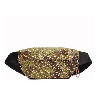 Burberry 腰包 Bum Bag 真品 二手Monogram Print Medium Khaki Green