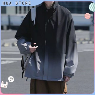HUA STORE 風衣外套 日系薄款立領防風防水衝鋒外套 男生外套 登山外套 防風外套 衝鋒衣 情侶外套 外套男