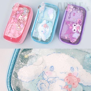 現貨 Sanrio 韓國三麗鷗 大容量 金蔥閃亮 鉛筆盒 筆袋 文具 大耳狗 庫洛米 美樂蒂 APPLES 韓國代購