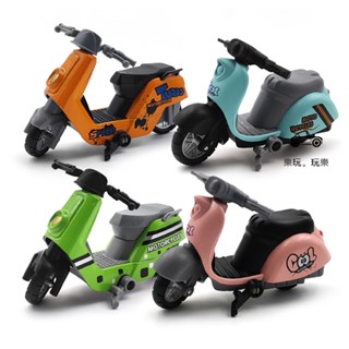 【糖果小綿羊摩托車合金車/4色】【臺灣現貨】玩具摩托車 合金摩托車 摩托模型 機車玩具 玩具車 摩托車擺件 小汽車