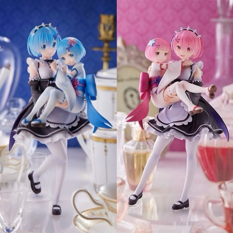 【小龍便宜公仔】全新 正版 SEGA S-FIRE re0 雷姆 童年雷姆 拉姆 童年拉姆 女僕 1/7 PVC