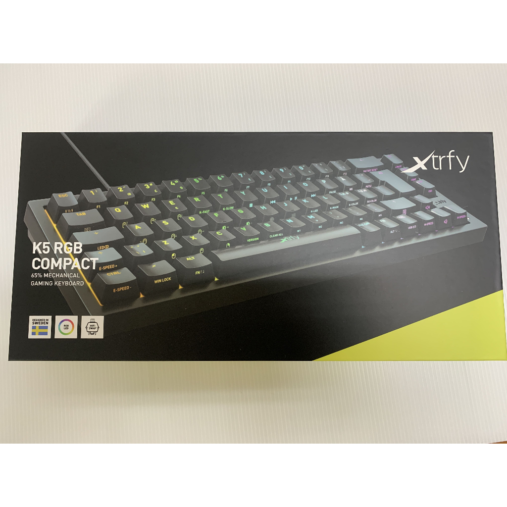 Cherry XTRFY K5 COMPACT RGB BLACK 機械式鍵盤 熱插拔