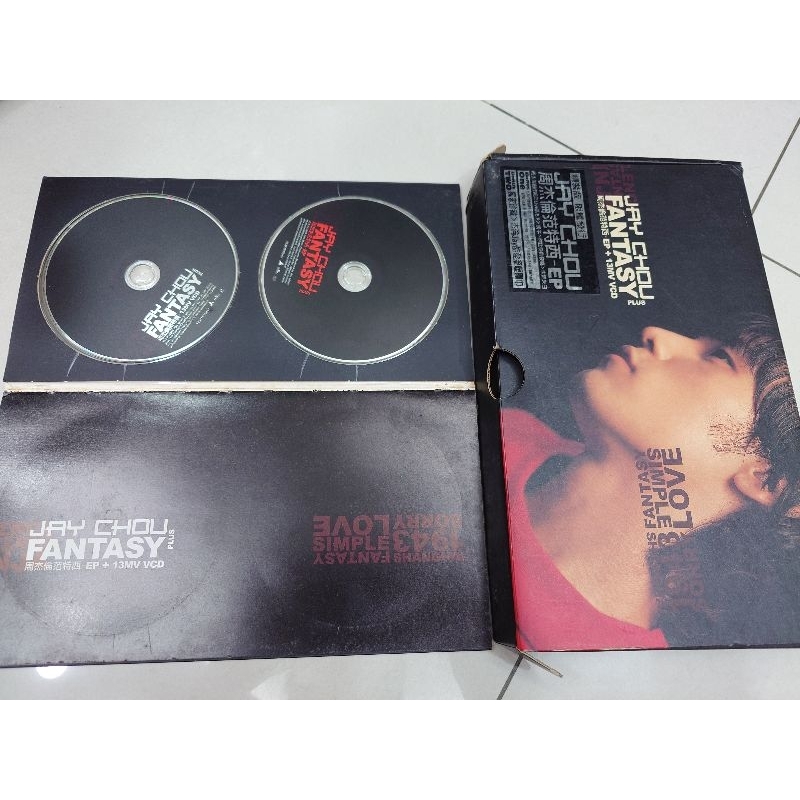 周杰倫 范特西EP+13MV VCD 紙盒精裝版含圍巾 臺版初版
