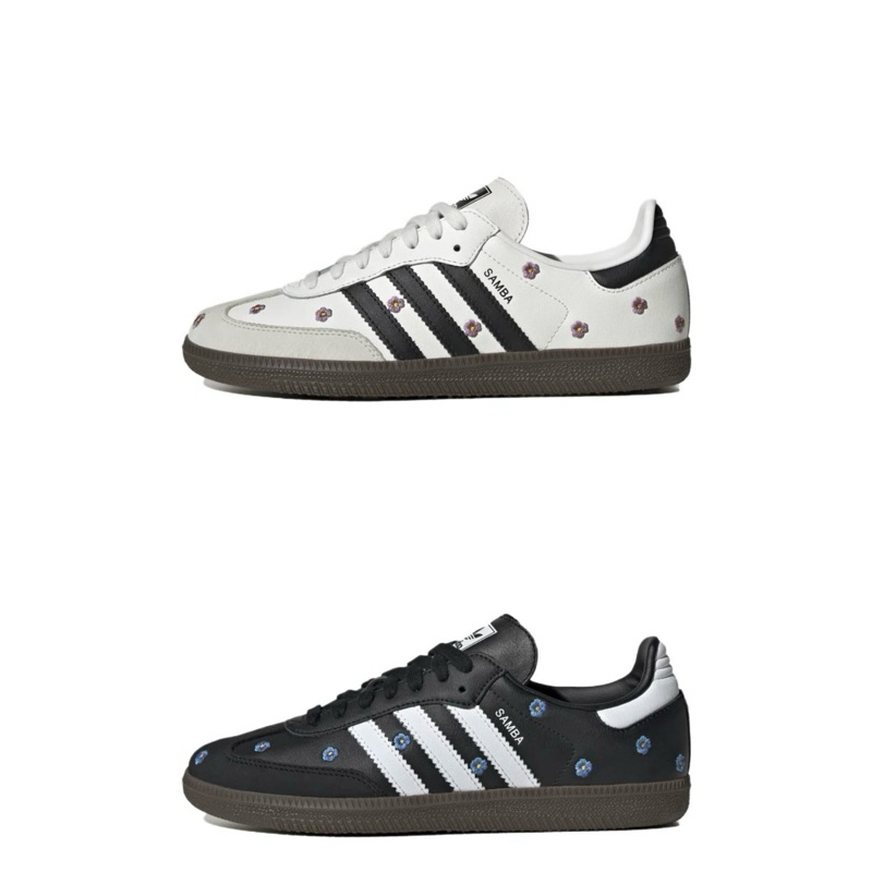 ADIDAS SAMBA OG 刺繡 雛菊 小花 黑 IF4397 白灰 IF4398 休閒鞋