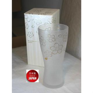 ADERIA~津輕~日本製~啤酒杯~櫻~ST008~300ml~霧~玻璃杯~禮盒包裝~優惠款式~