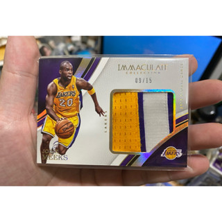 湖人隊射手-Jodie Meeks 三色Patch實戰球衣卡 Kobe助手
