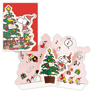 《現貨》日本🇯🇵 Hallmark 史努比 立體聖誕節 音樂卡片