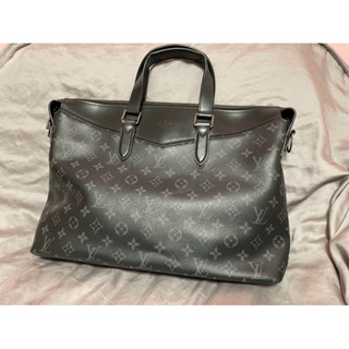 『保證正品-二手』LV路易威登LOUIS VUITTON M40566 黑經典花紋兩用商務包/男用公事包/手提包/側肩包