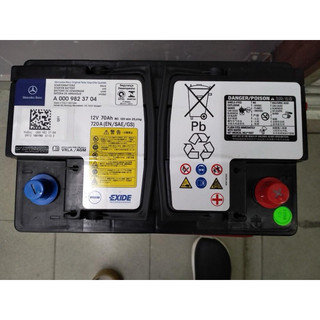 BENZ AGM 70Ah 720A VARTA AGM A7 70Ah 720A賓士原廠電池0019828008