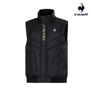 【LE COQ SPORTIF 法國公雞】休閒經典羽絨背心-男款-黑色-LWU61391