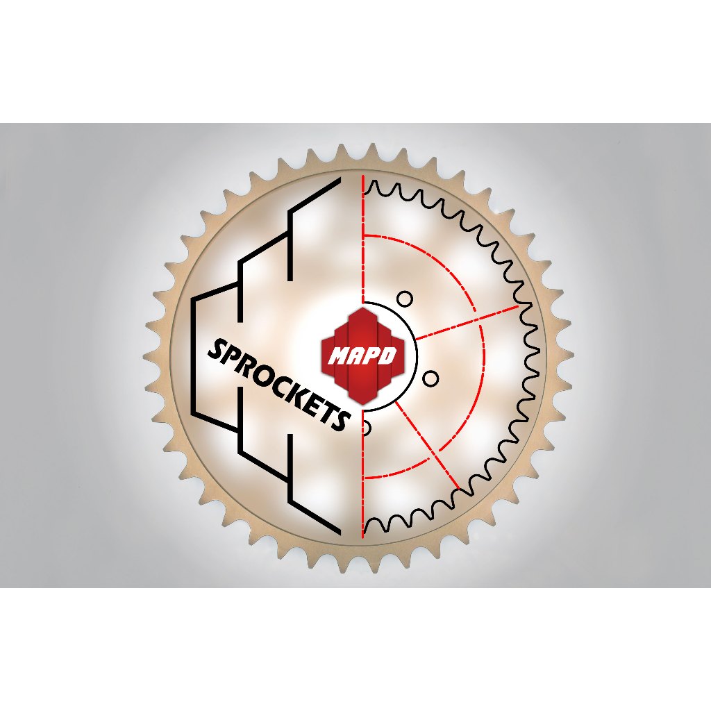[MAPD出品] HONDA CBR250RR專用 齒盤 後輪齒盤 鋁合金 硬陽本色 MAPD 現貨+預購 (請聊聊洽詢