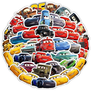 【 現貨】💯 "50張"正版 迪士尼 Cars 汽車總動員 閃電麥坤 可愛堆疊卡通 ins 塗鴉 獎勵貼紙 PVC