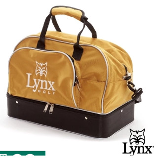【 全新商品 】男女Lynx山貓印花造型硬底式旅行外袋/雙層運動衣物袋