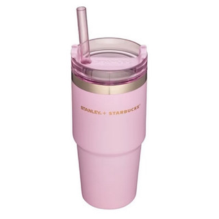 全新 星巴克Stanley 不鏽鋼吸管杯 starbucks stanley 16oz 櫻花粉2020