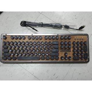 (二手)AZIO RETRO CLASSIC ELWOOD 藍芽 PC/MAC 復古打字機械鍵盤 #1