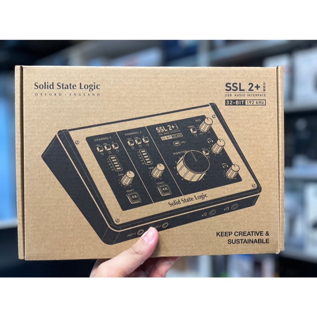 第二代 Solid State Logic SSL2+ USB 專業錄音介面，SSL 2+ MK2【帝米數位音樂】