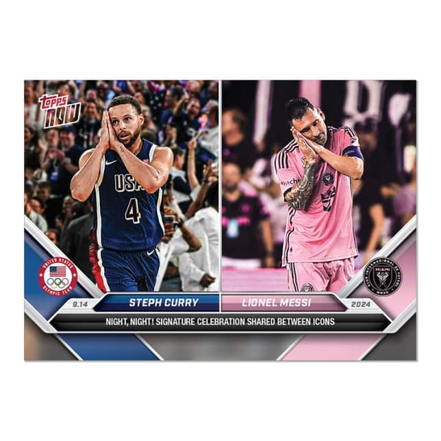 「Doushop」Topps now  Steph Curry 梅西 晚安 Night 球員卡