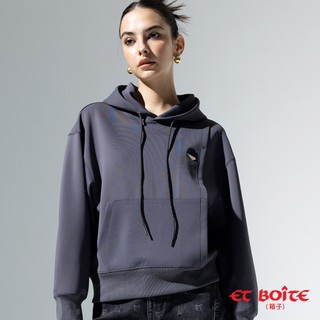 BLUE WAY ET BOiTE 箱子 - 女款 LIZ剪接工裝連帽長TEE