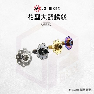 JZ 傑能 螺絲 牌照螺絲 大牌螺絲 M6x20 花型螺絲 造型螺絲 車牌螺絲 白鐵螺絲 大頭螺絲 機車螺絲 墊片螺絲