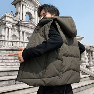 🔥小谷🔥男士外套背心 羽絨棉背心 男士秋冬外套保暖背心 冬季情侶背心加厚背心男士外套時尚