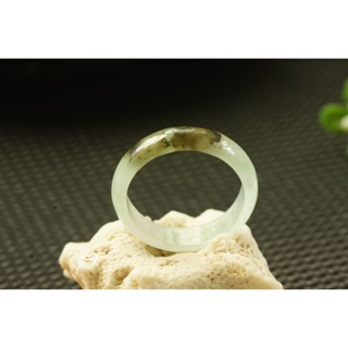 熱賣U722玉戒指❀ 27# 翡翠玉天然A貨冰潤烏雞種寬版大圈口扳指戒圈指環戒子【緬甸玉翠軒】玉首飾品 男女款式