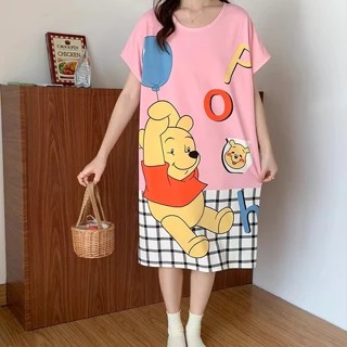 【花羽】現貨 臺灣出貨 牛奶絲 春夏款 珊瑚絨 睡裙 睡衣 寬鬆 大人加大碼 85公斤可穿 法蘭絨 家居服睡衣