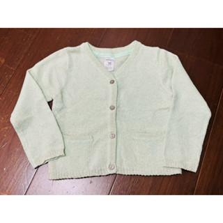 《全新》carters 卡特女童 外套 薄荷綠金蔥細針織 小外套 carter’s 18M 75