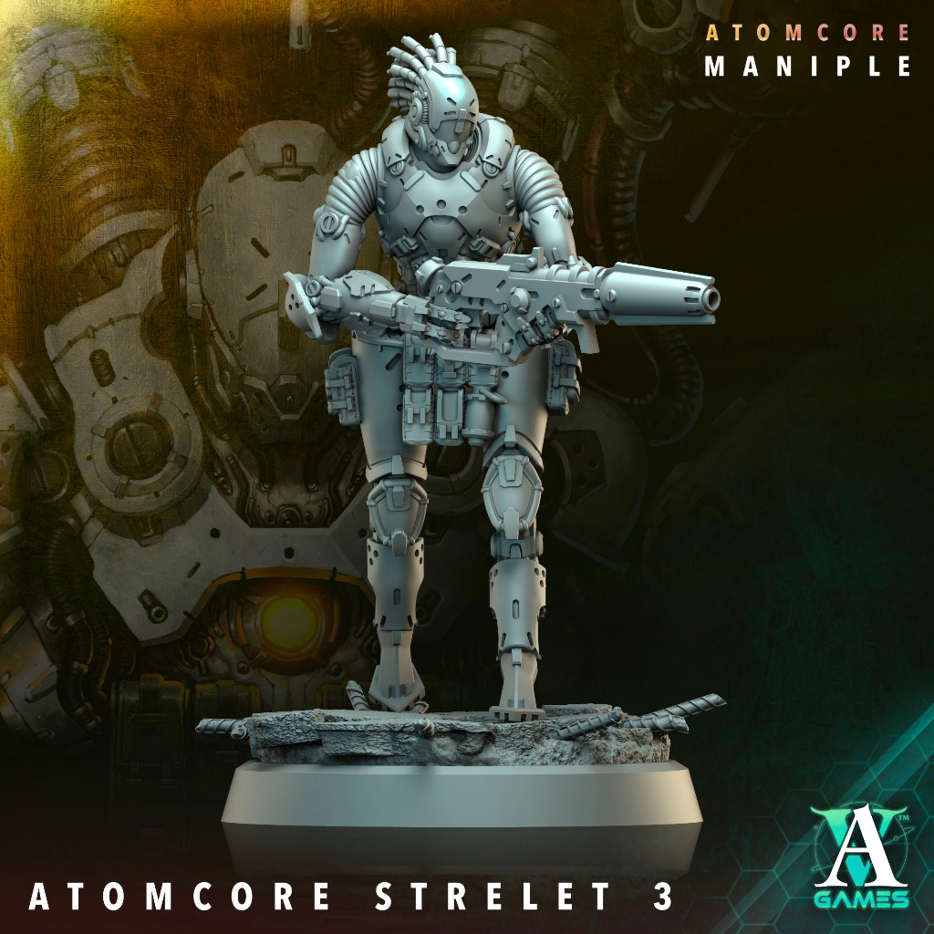 Tazo工坊[AVG]核能射擊探礦者pose3Atomcore Strelets&Prospector 3D列印模型AM