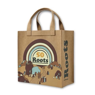 【Ross 代購】全新 現貨 Roots 50 週年限定牛皮紙環保提袋（小）
