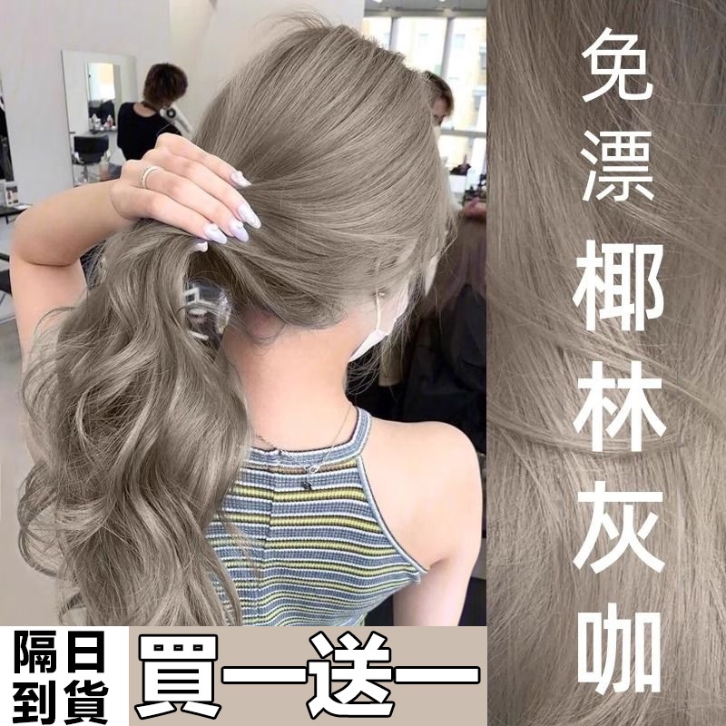 買一送二🔥春節不打烊🔥2026年流行髮色合集 染髮劑 免漂染髮染膏 植物染髮劑 便捷自己在家染 純天然植物不刺激持久顯白