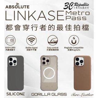 ABSOLUTE LINKASE 嗶嗶殼 皮革 矽膠 玻璃 悠遊卡 保護殼 iPhone 16 Plus Pro Max