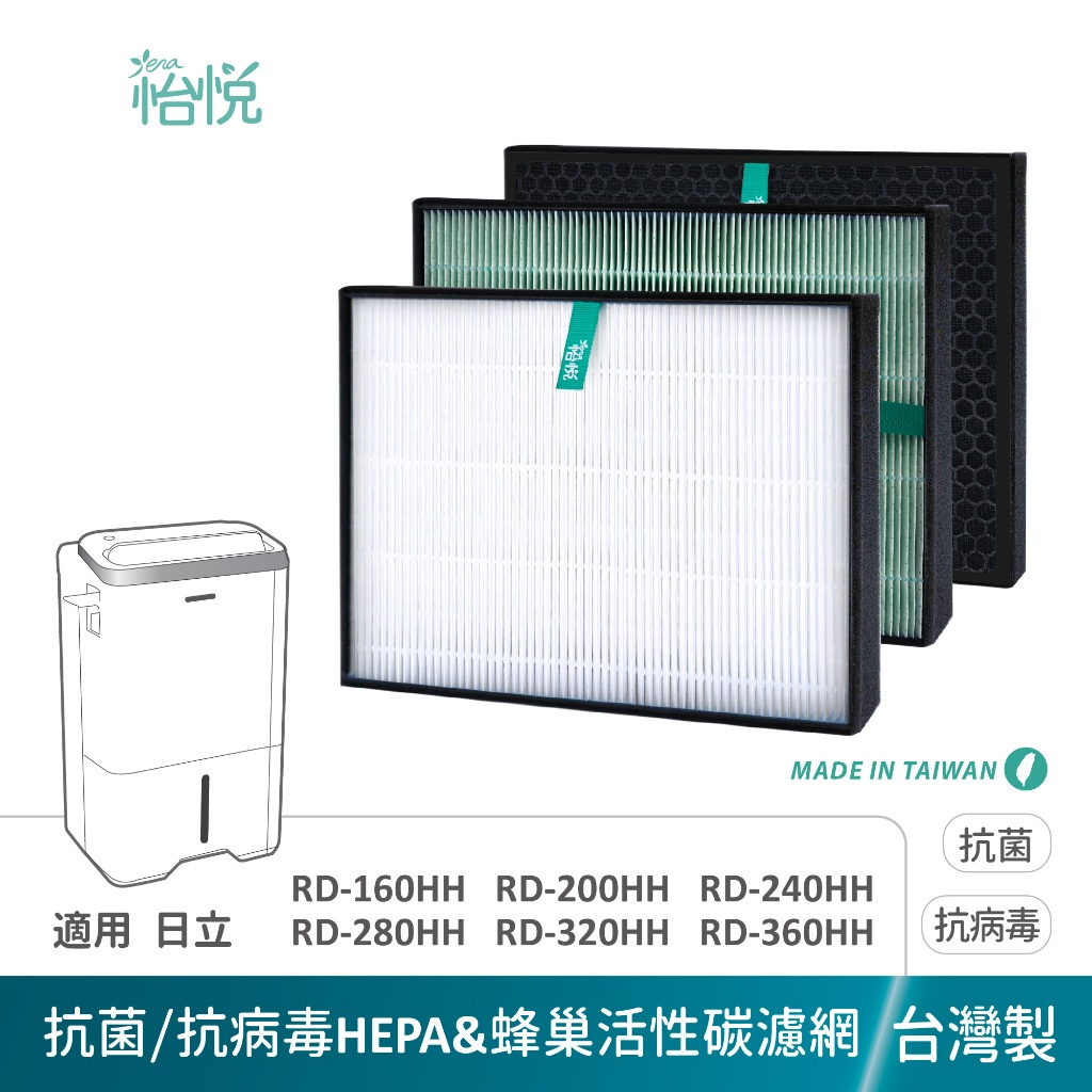 怡悅 濾網 適用 日立 除濕機 RD-200HH 240HH 280HH 320HH 360HH 160HH