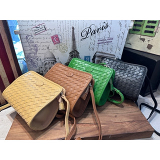 🔥 現貨【🇰🇷 Tanned】|韓國 羊皮編織斜背小包👜正韓 真皮系列 編織包 羊皮皮革 化妝包 禮物