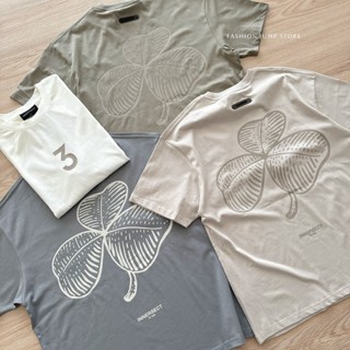 【FJstore】三生萬物 Innersect 後背三葉款 短T 短踢 寬鬆 圓領 短袖上衣 情侶 T恤