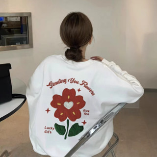 桃裡·Peachie shop 現貨 印花 衛衣 大學T 寬鬆 oversize 美式 上衣 長袖 秋冬 女裝 通勤