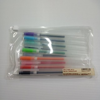 MUJI 無印良品 自由換芯膠墨中性筆 0.38 十色組 10色 無印 無印良品筆