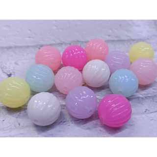 7個隨混價☆16MM果凍系南瓜珠 串珠 珠子 DIY飾品 手機鏈 配件 串珠材料 手作DIY材料配件