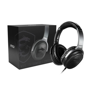 【奇妙的爸爸】MSI Headset_H901 GC 潮流摺疊耳機 (霧黑限定版)