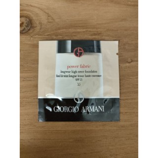 公司正貨 GA GIORGIO ARMANI 完美絲絨水幕斯粉底液 紅標 3.5色號 試用包 1ml