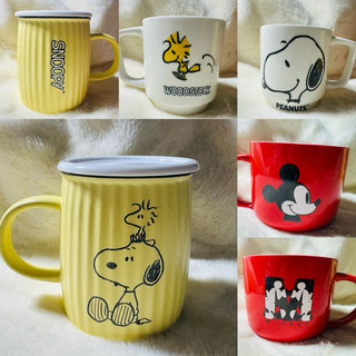全新 現貨 Disney 迪士尼 Snoopy 史努比 米奇 馬克杯 水杯