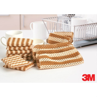 3M Scotch-Brite 百利 玉米纖維網狀洗碗組 菜瓜布+洗碗巾 天然玉米網洗滌器 環保廚房清潔革命