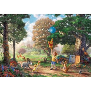 Tenyo Thomas Kinkade 小熊維尼 500片 拼圖總動員 迪士尼 日本進口拼圖