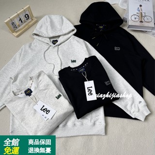 📢⚡【臺灣出貨】🔥新款lee 大學T 套頭連帽款 韓國衛衣 衛衣 帽T 純棉 韓國代購 over size大學T