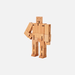 Areaware Cubebot酷比人變形機器人公仔/ 小型/ 樸實木 eslite誠品