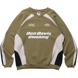 BEN DAVIS 24780056-31 RUNNERS SWEATSHIRT 大學T (軍綠色) 化學原宿