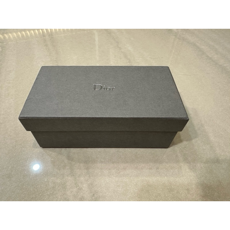 Dior 迪奧 眼鏡盒 收納盒 硬紙盒 禮物盒 16*9*6cm 灰色紙盒 包裝禮盒