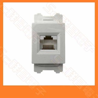 【祥昌電子】120型 CAT6 網路線插座 CAT.6 六類網路模組 23x28mm 直插電腦模組 資訊插座 (無蓋)