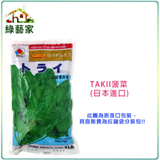大包裝A15.TAKII菠菜種子100克(6000顆)(有藥劑處理)日本進口 蔬菜種子 葉片大 抗病力強 【綠藝家】
