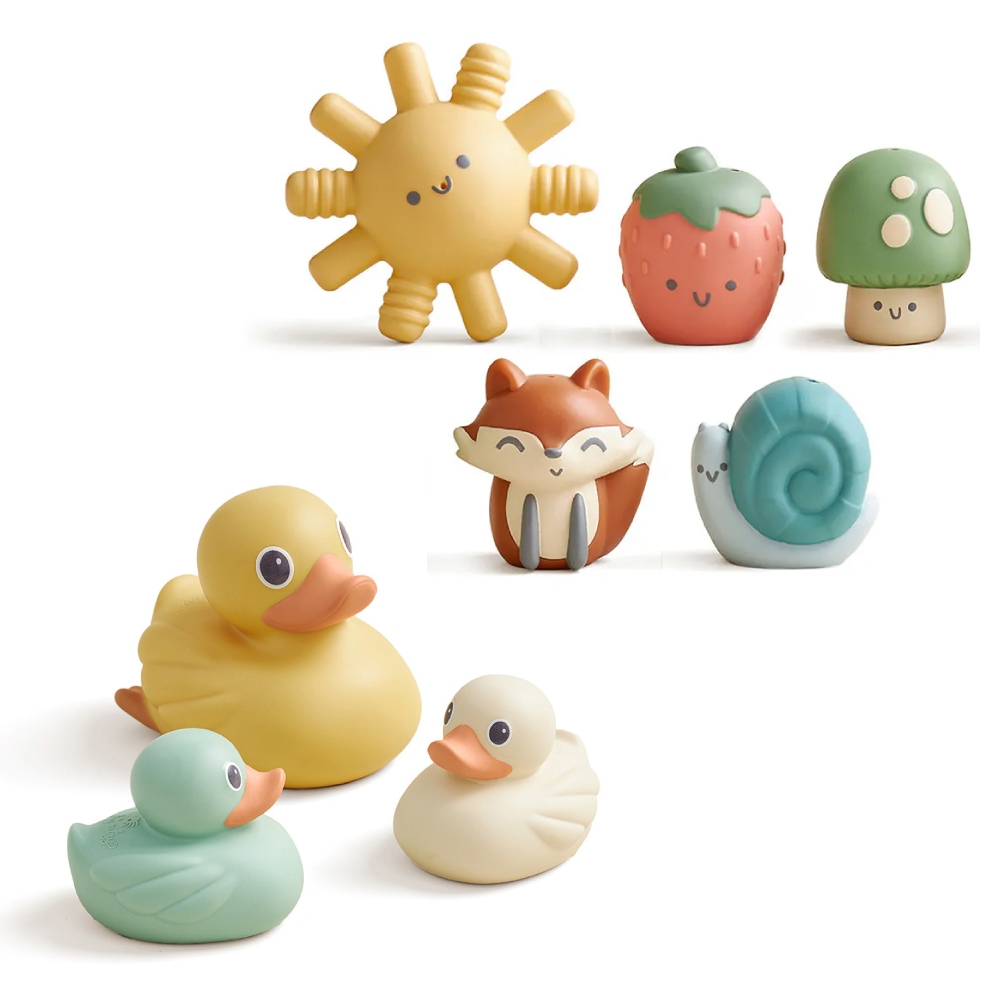 美國 Itzy Ritzy 軟Q繽紛洗澡玩具(2款可選)【麗兒采家】